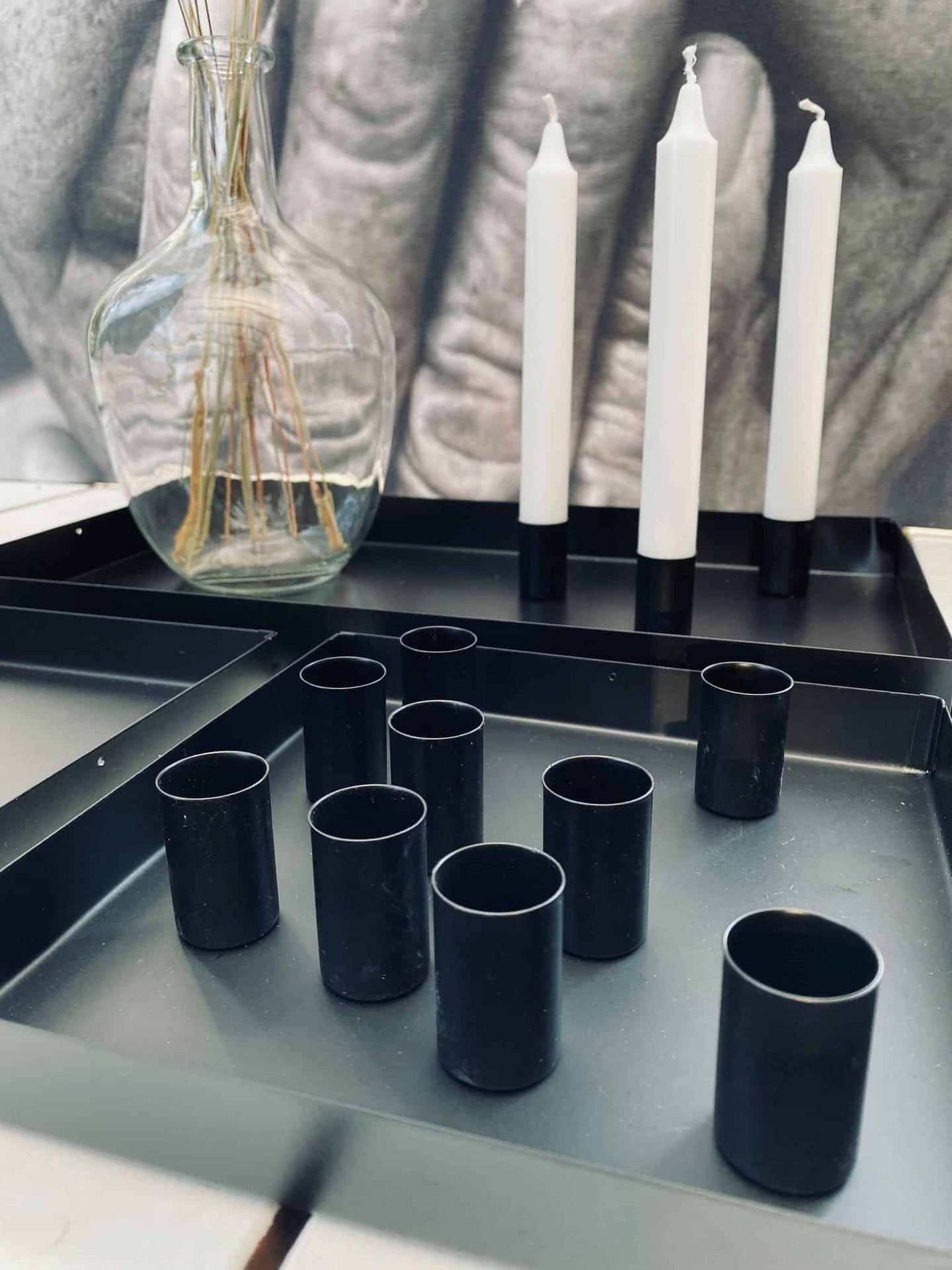 Bakke sæt ink 12 magnetiske lysestager - VIAMAJA.DK