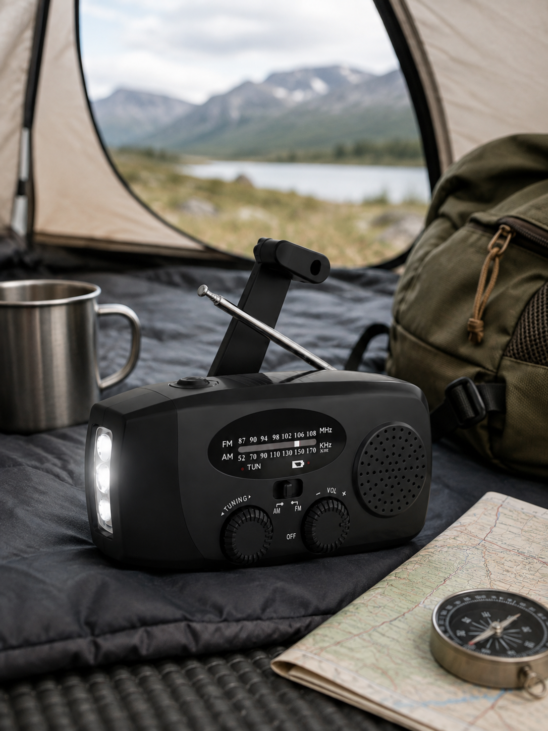 Nödradio med powerbank