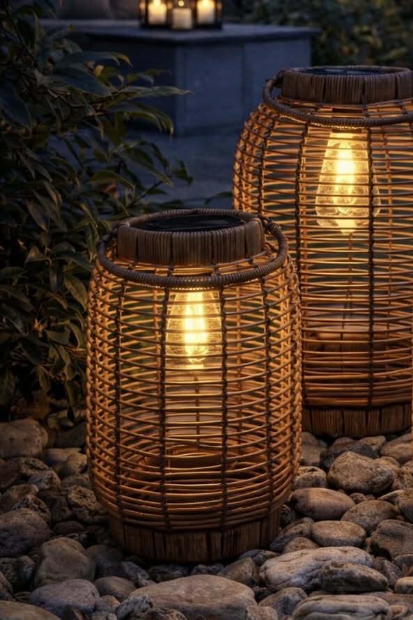 Lykta med solceller Molly – Liten