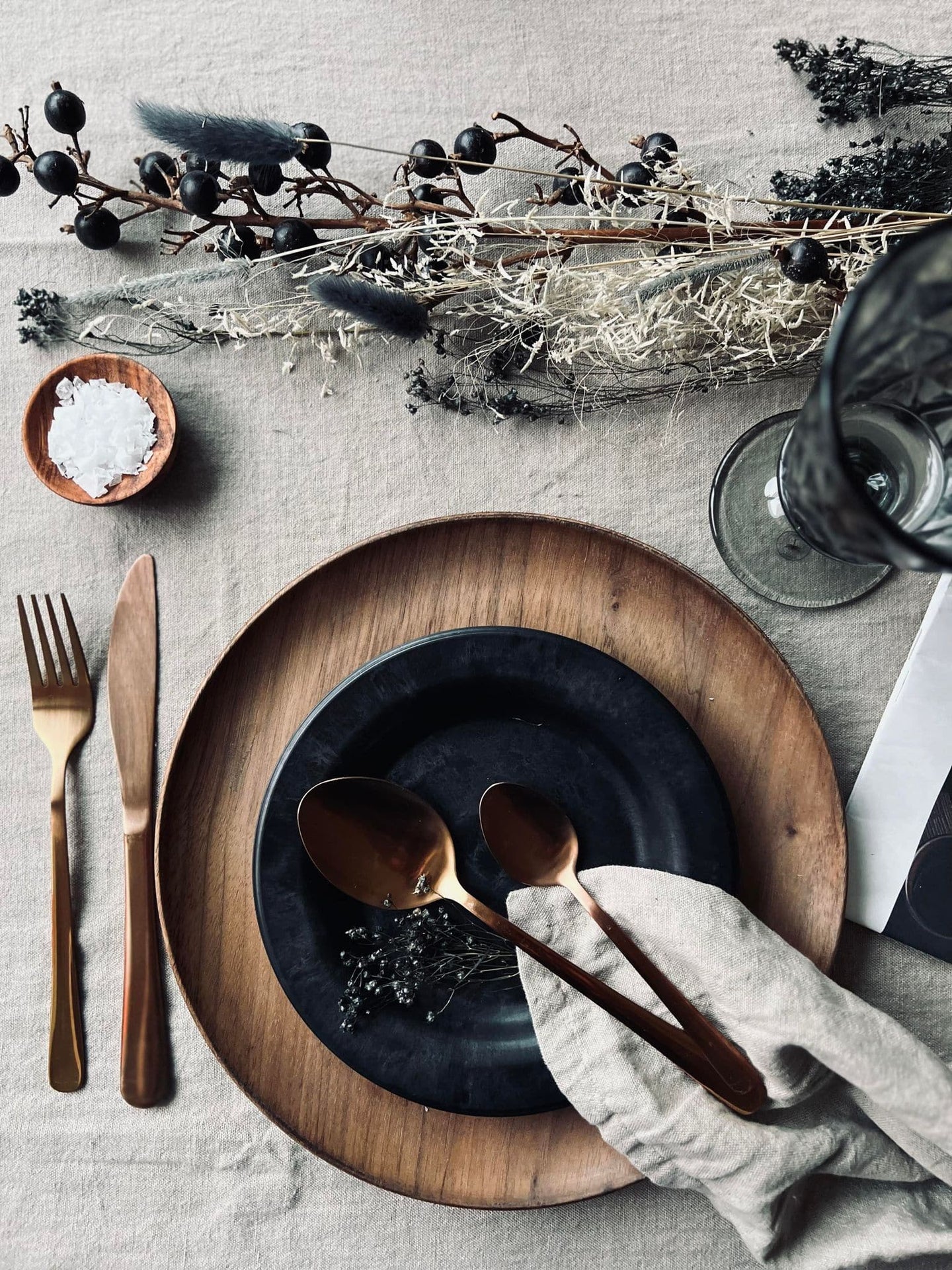 Bestik til 4 personer - Kobber blank - VIAMAJA.DK