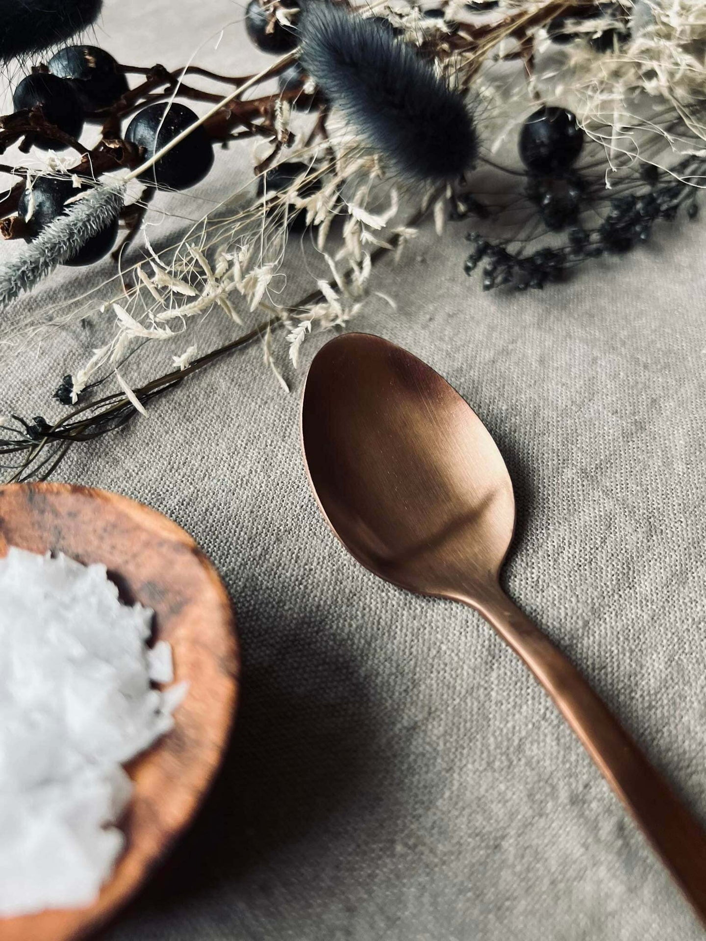 Bestik til 4 personer - Kobber blank - VIAMAJA.DK