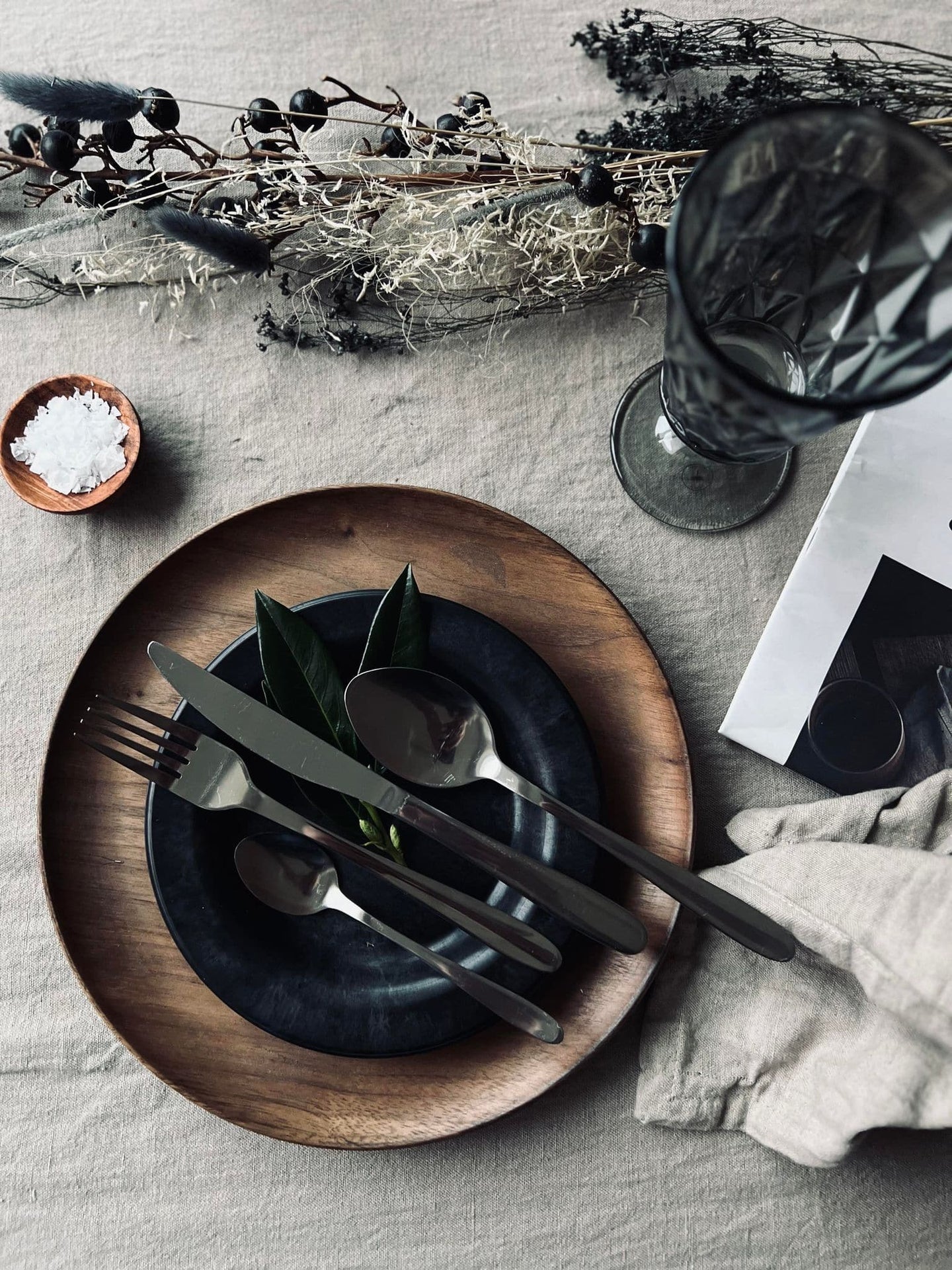 Bestik til 4 personer - Mat sølv Mist - VIAMAJA.DK