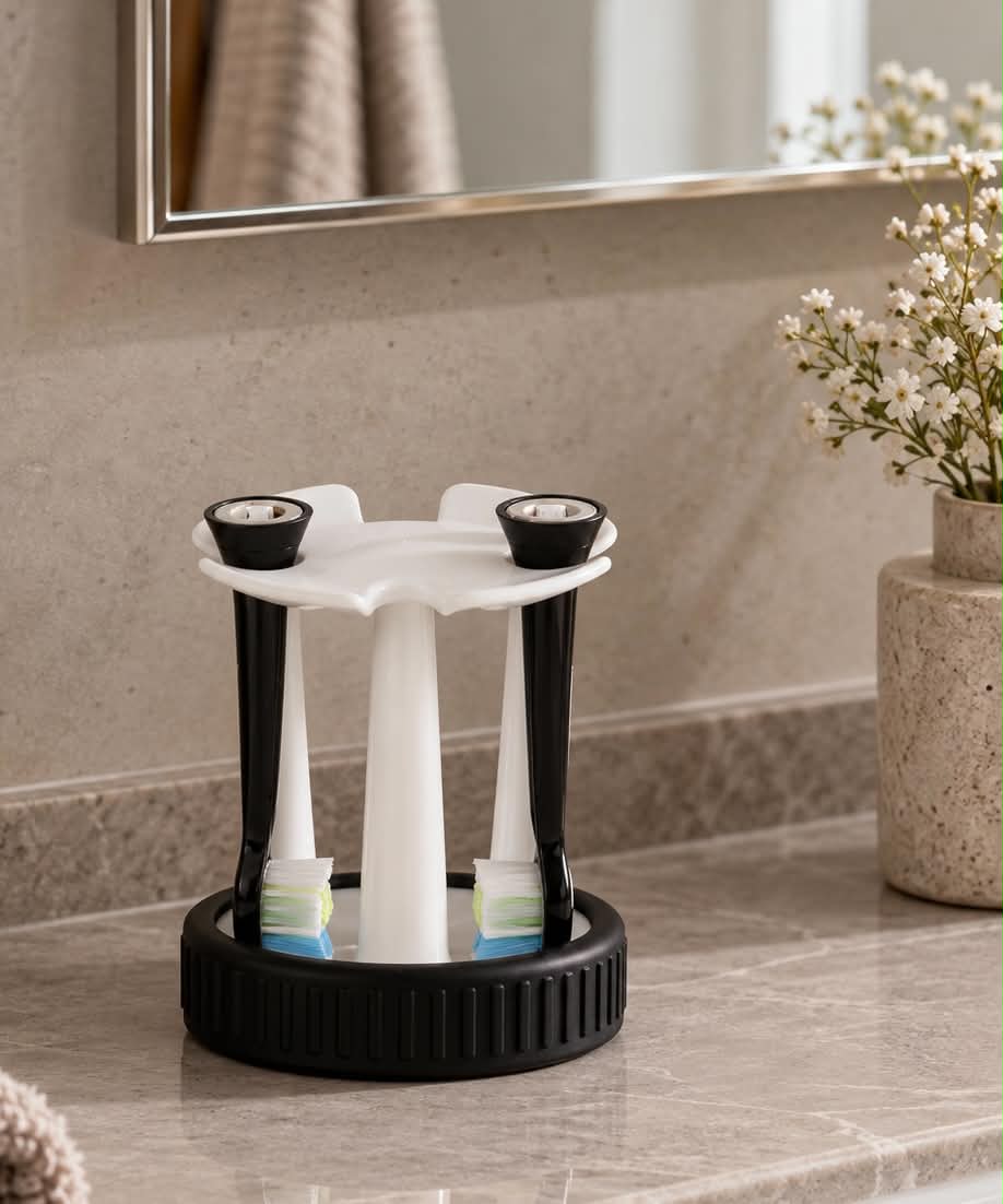 Tandborsthållare Daily Soft – Vitt porslin