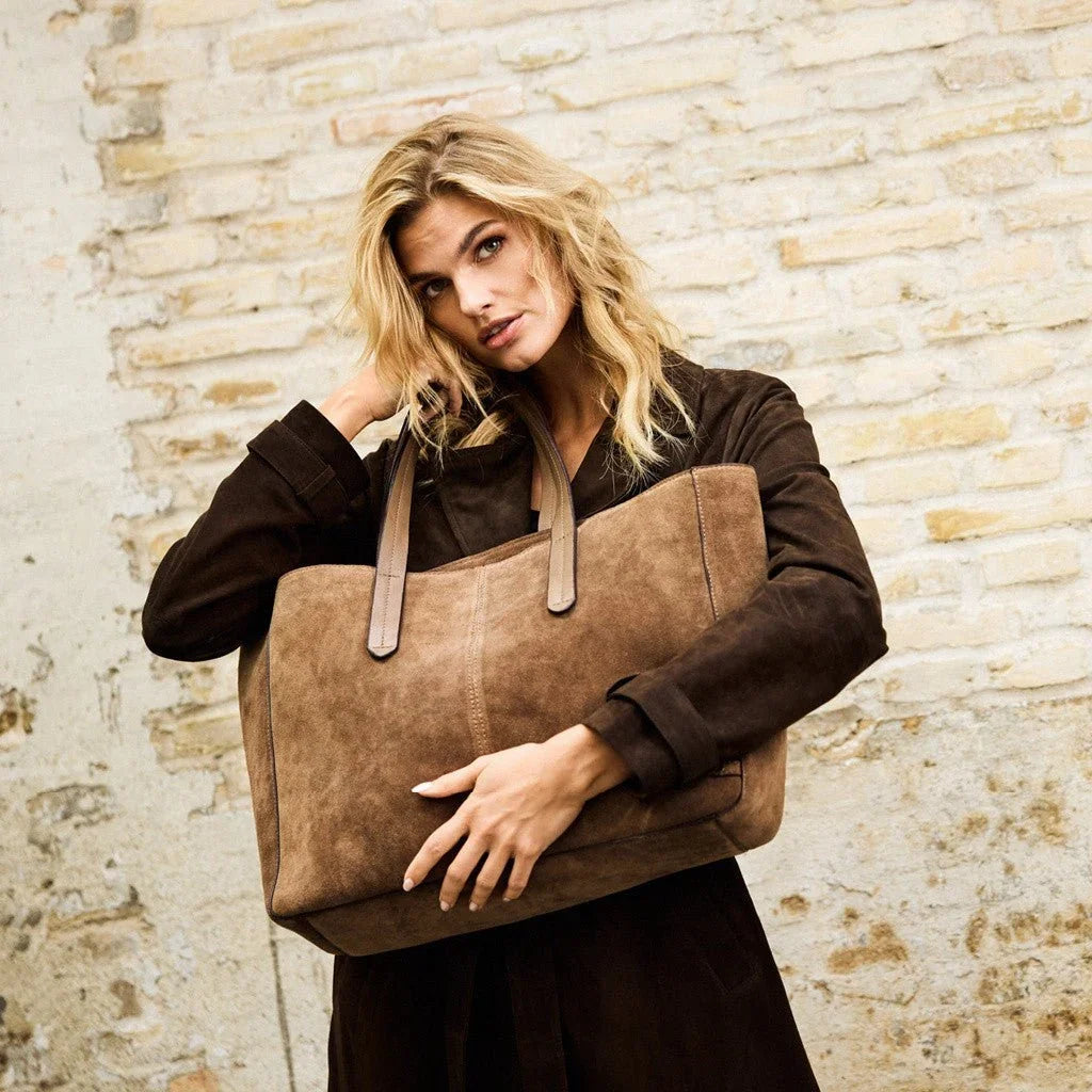 Shopper Bilbao ruskind - Dark Mud