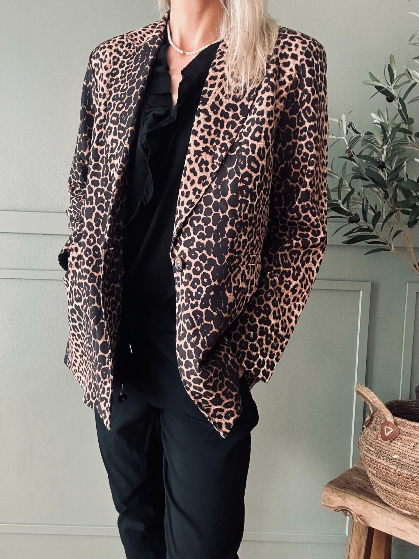 Blazer Leopard dark - VIAMAJA.DK