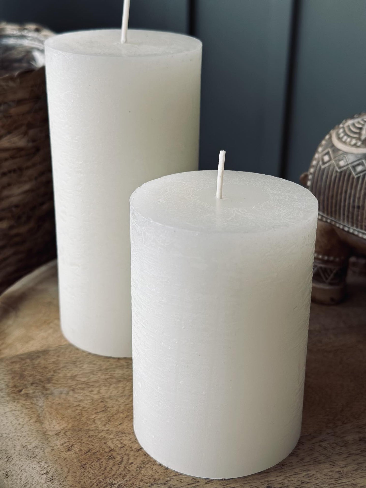 Bloklys i offwhite – 7×10 cm - VIAMAJA.DK