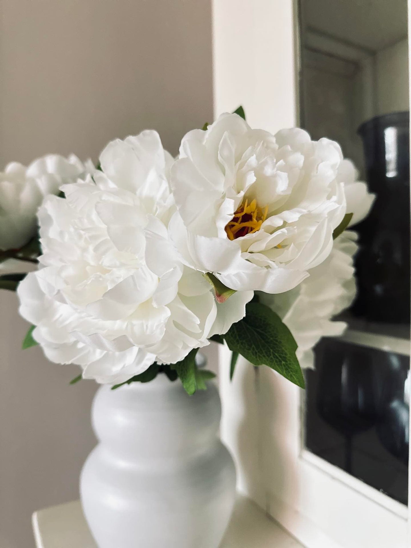 Blomst Pæon hvid - VIAMAJA.DK