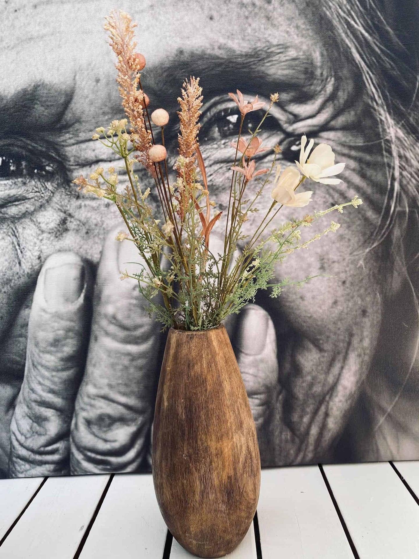 Blomsterbuket // Dina – Creme Rose - VIAMAJA.DK