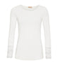 Blus BASIS med spetsdetaljer – White