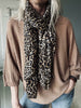 Blus - Camel med guldeffekt