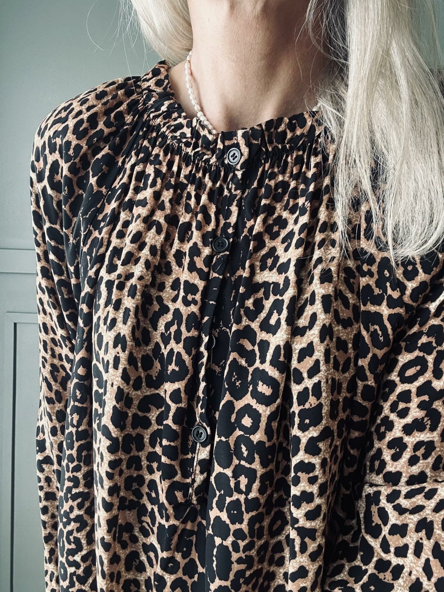 Bluse Leopard - VIAMAJA.DK