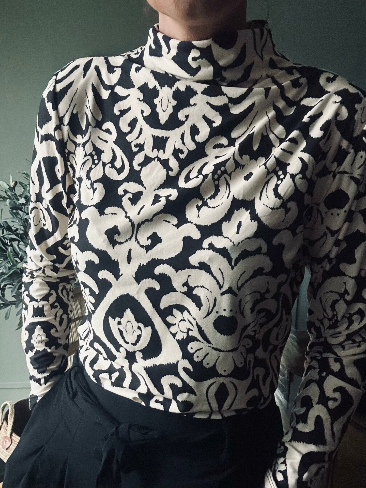 Bluse m. Mønster – Ultra blød - VIAMAJA.DK