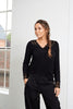 Blus med spets – Black