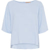 Blus med knappar – Soft blue linmix