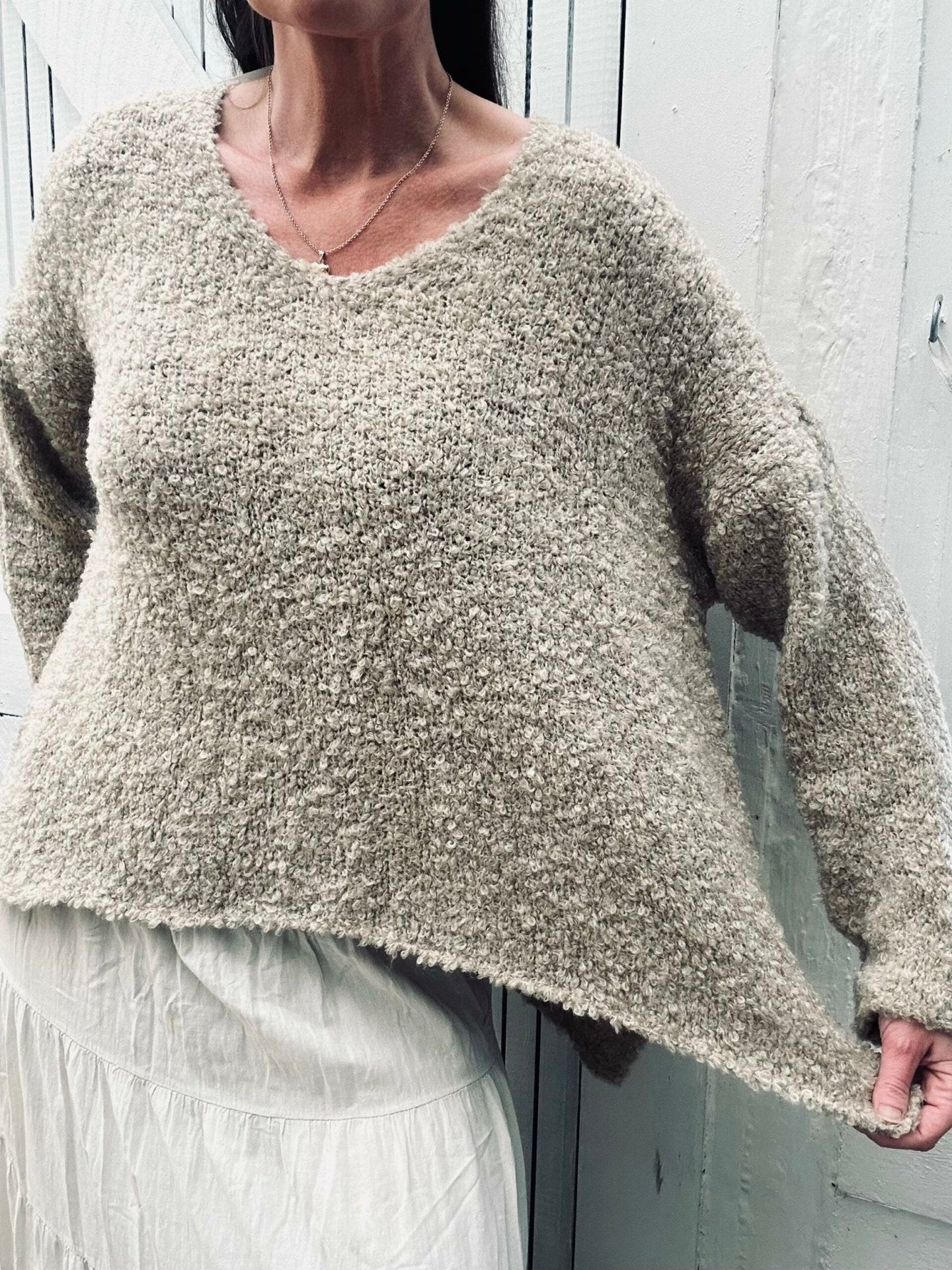 Bluse Naomi beige - VIAMAJA.DK