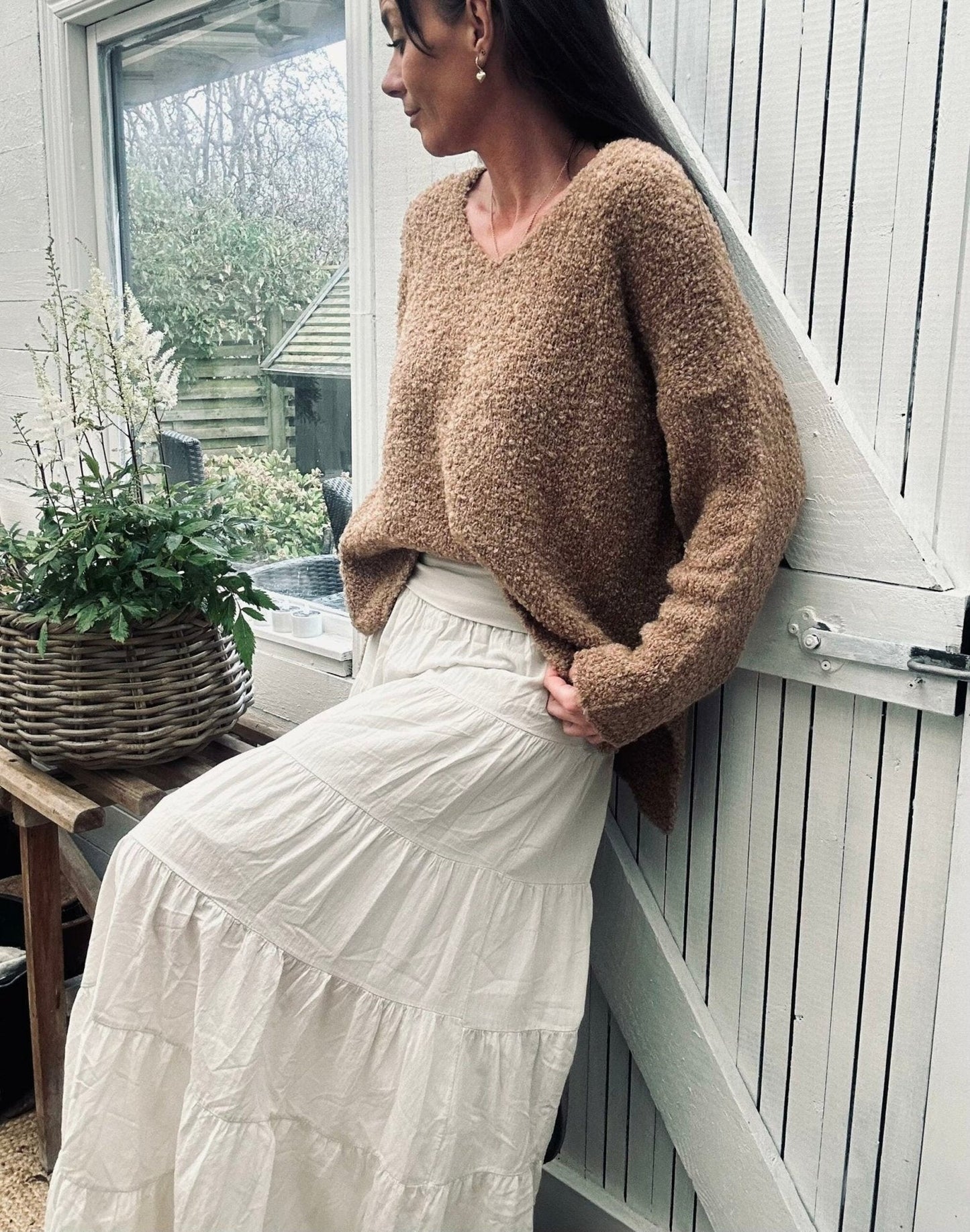 Bluse Naomi camel - VIAMAJA.DK