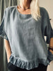 Blus Olivia linmix Dusty navy