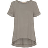 Blus oversize lin – Fango / beige