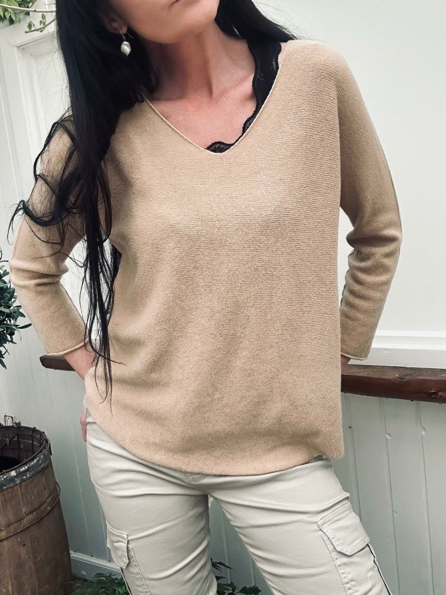 Bluse SOFT – Camel - VIAMAJA.DK