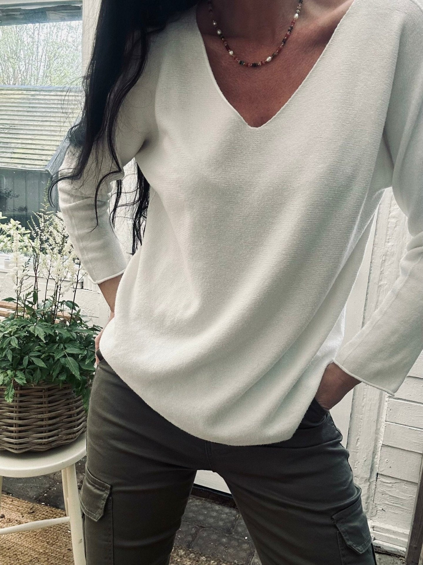 Bluse SOFT – White - VIAMAJA.DK