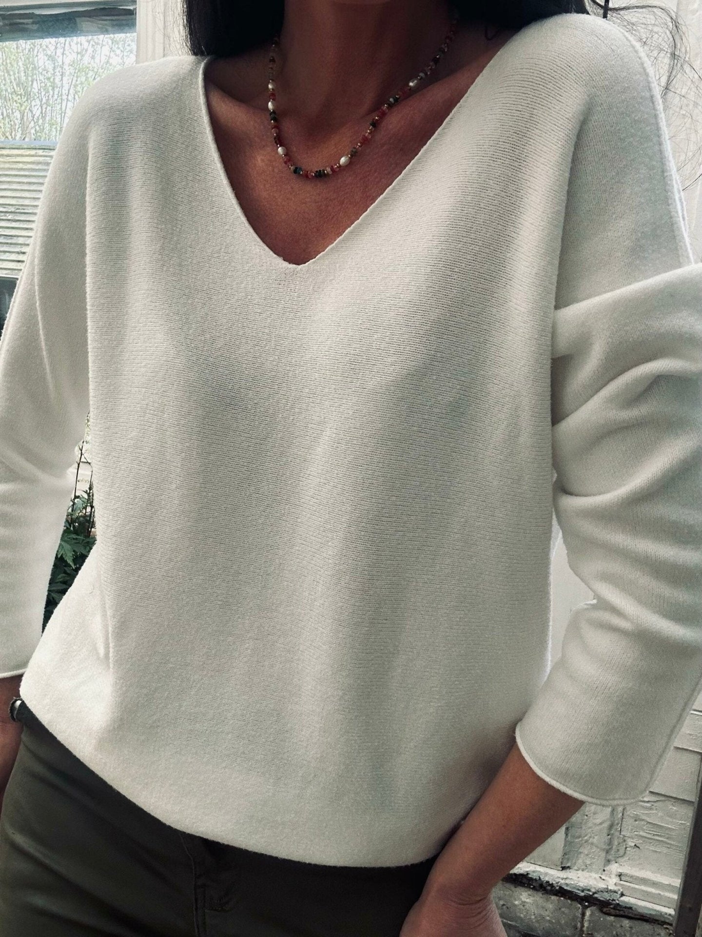 Bluse SOFT – White - VIAMAJA.DK