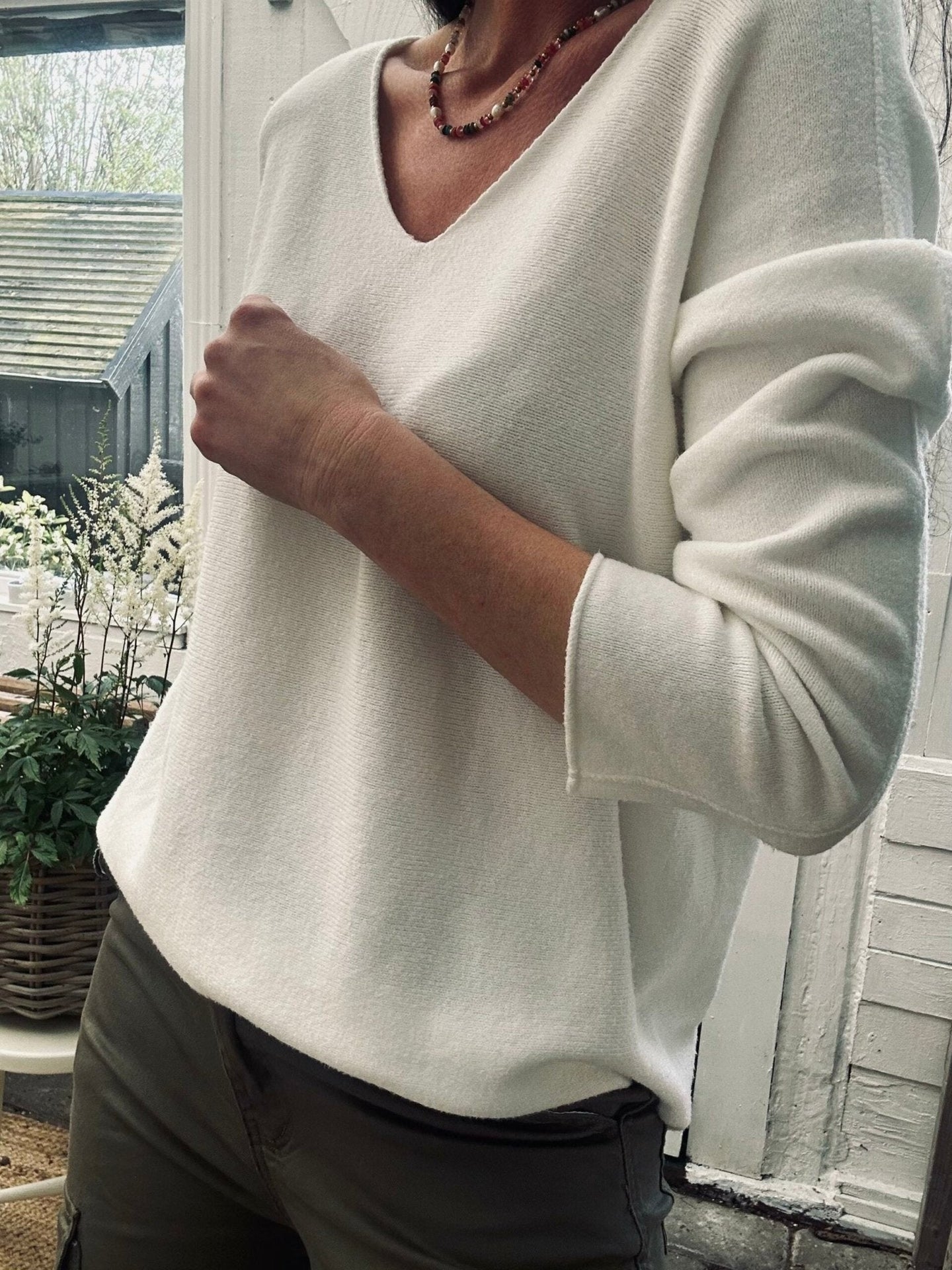 Bluse SOFT – White - VIAMAJA.DK