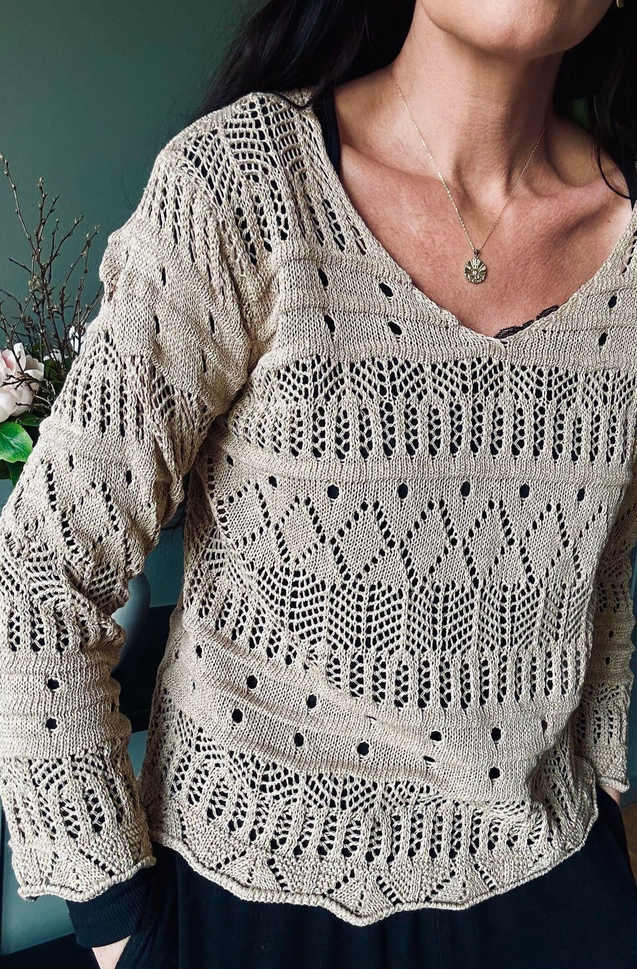 Bluse Viga Beige - VIAMAJA.DK