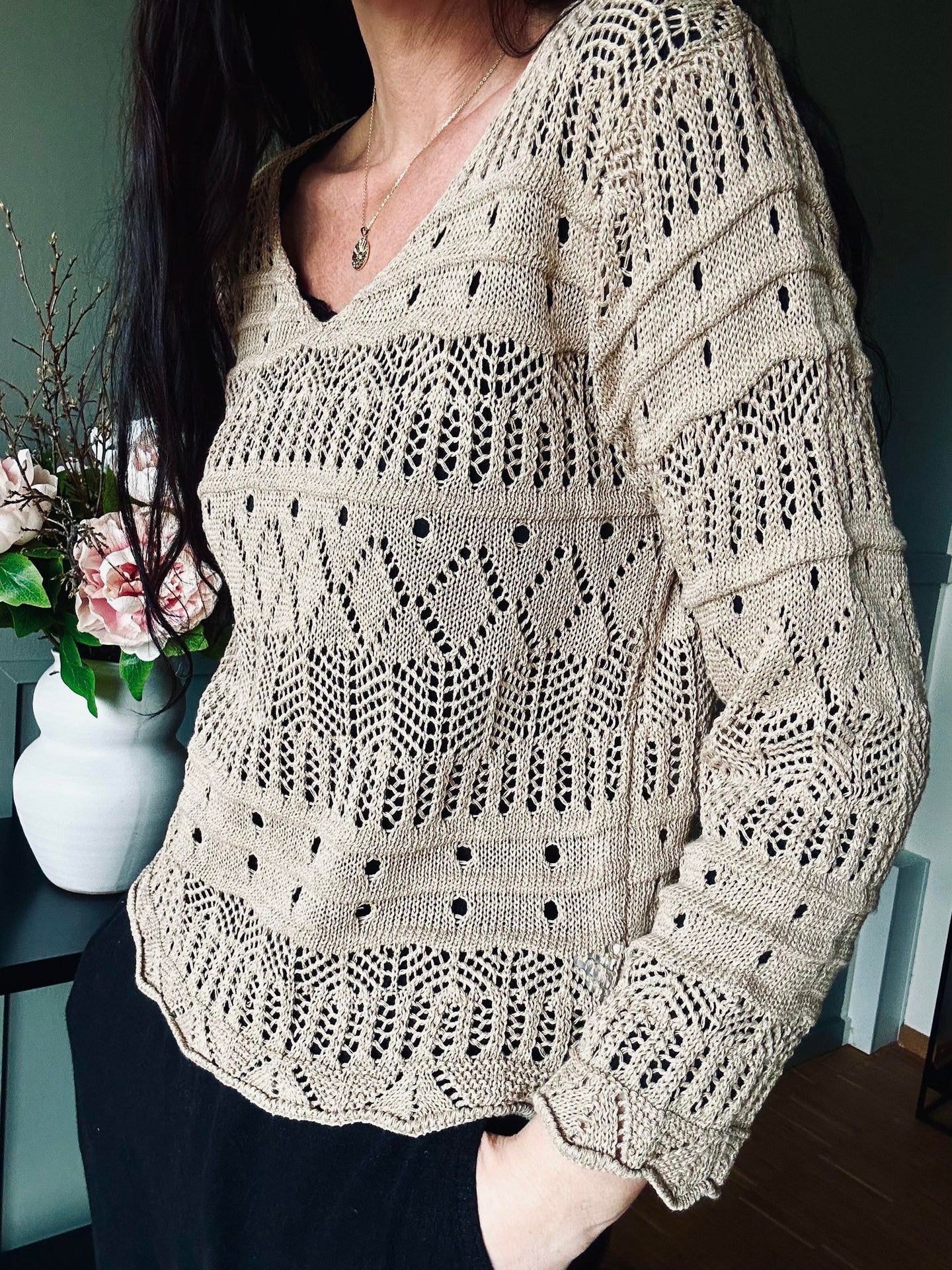 Bluse Viga Beige - VIAMAJA.DK
