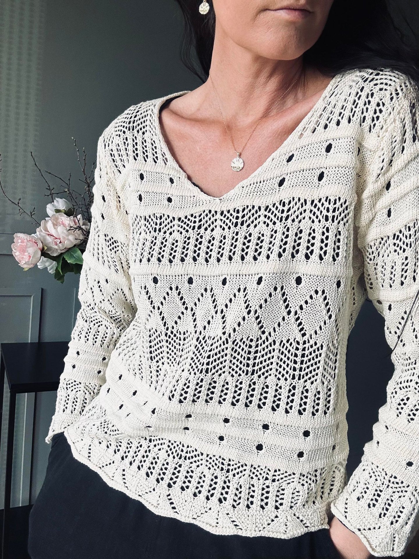 Bluse Viga Creme - VIAMAJA.DK
