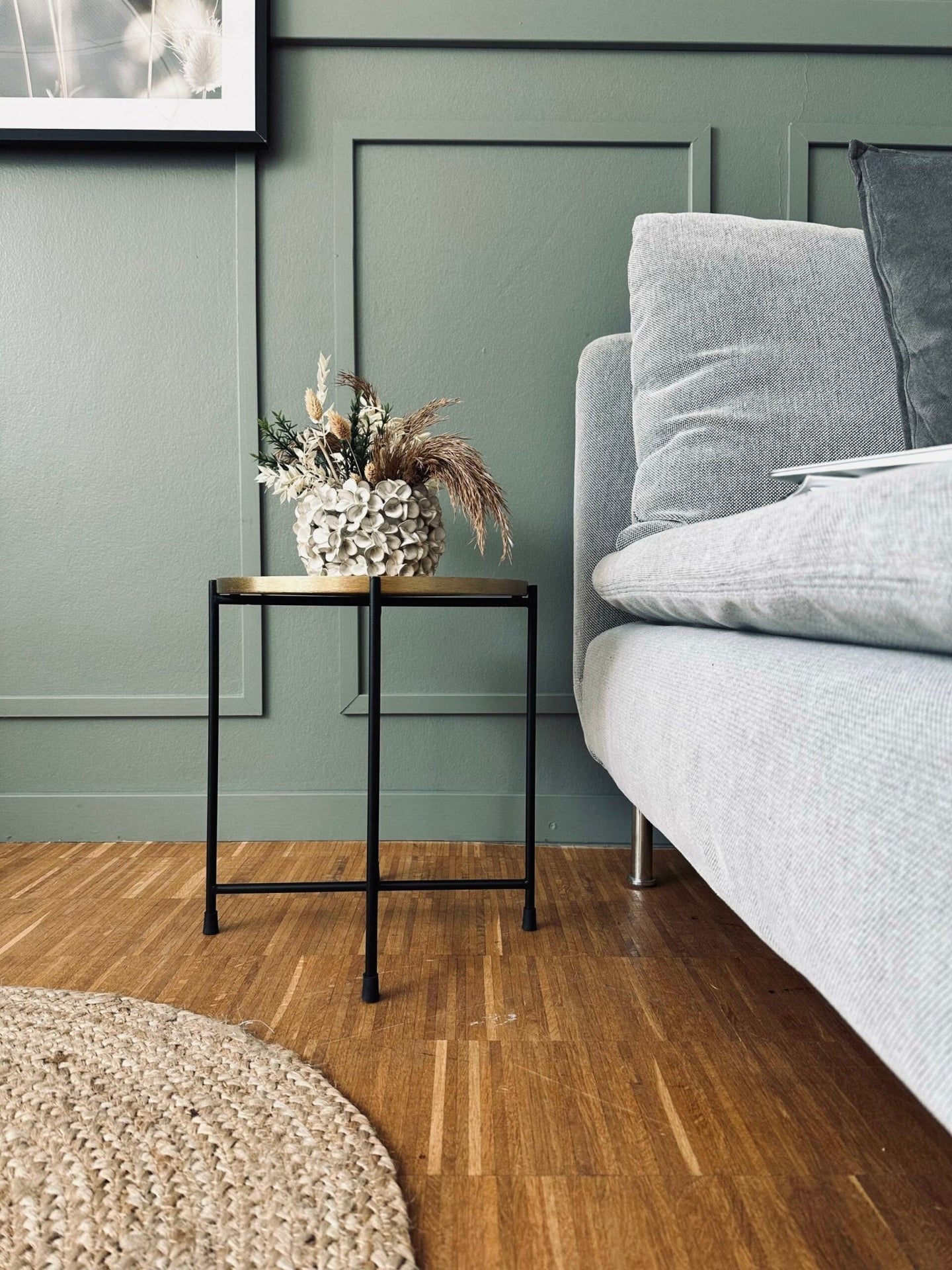 Bord i sort og guld metal – Small - VIAMAJA.DK