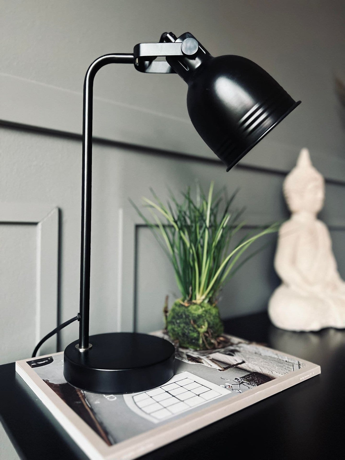 Bordlampe 42 cm - Sort metal - VIAMAJA.DK