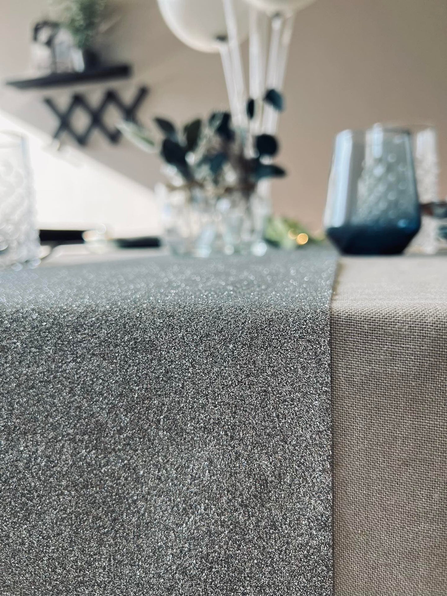 Bordløber Glitter - 250cm - VIAMAJA.DK