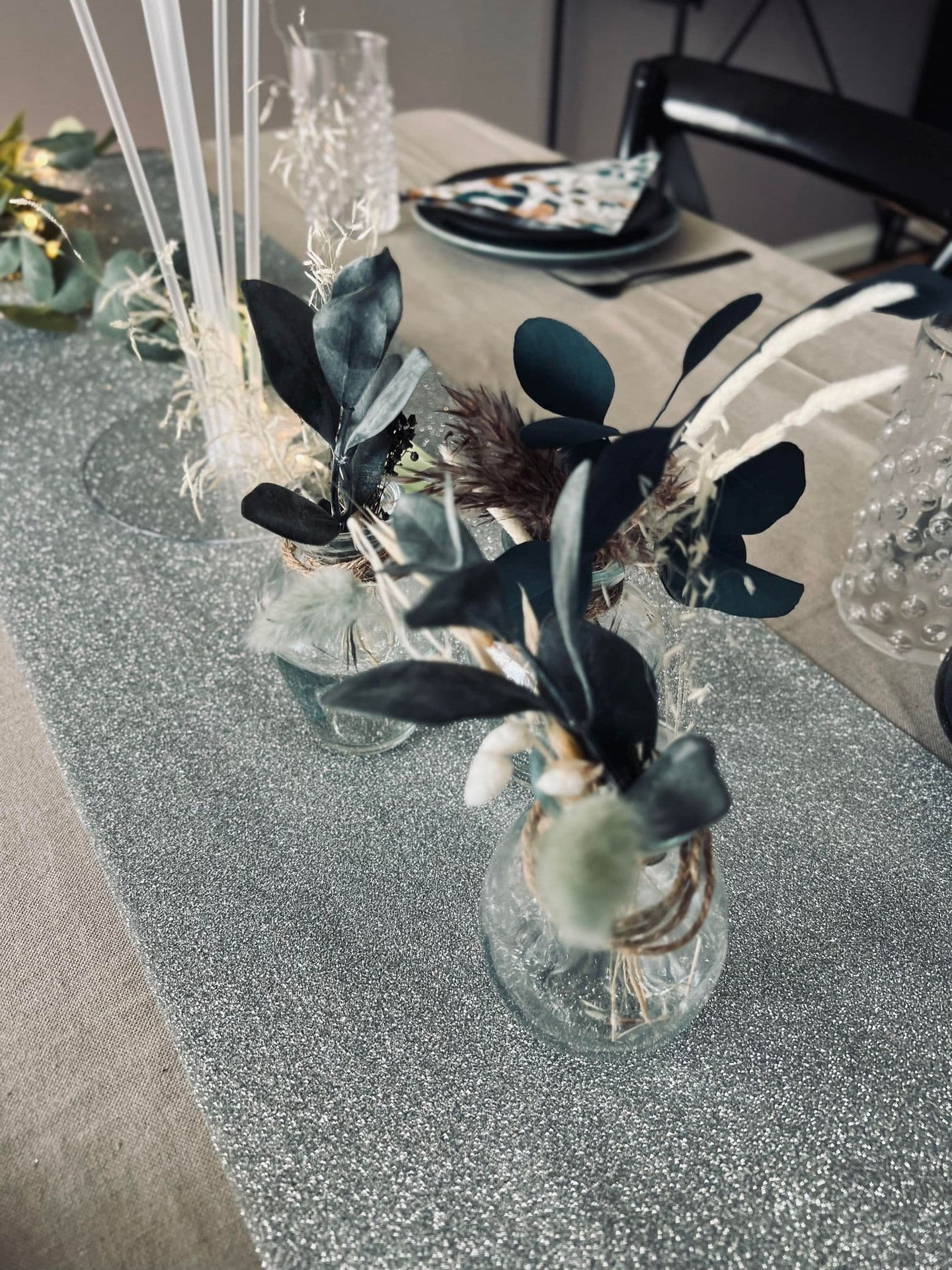 Bordløber Glitter - 250cm - VIAMAJA.DK