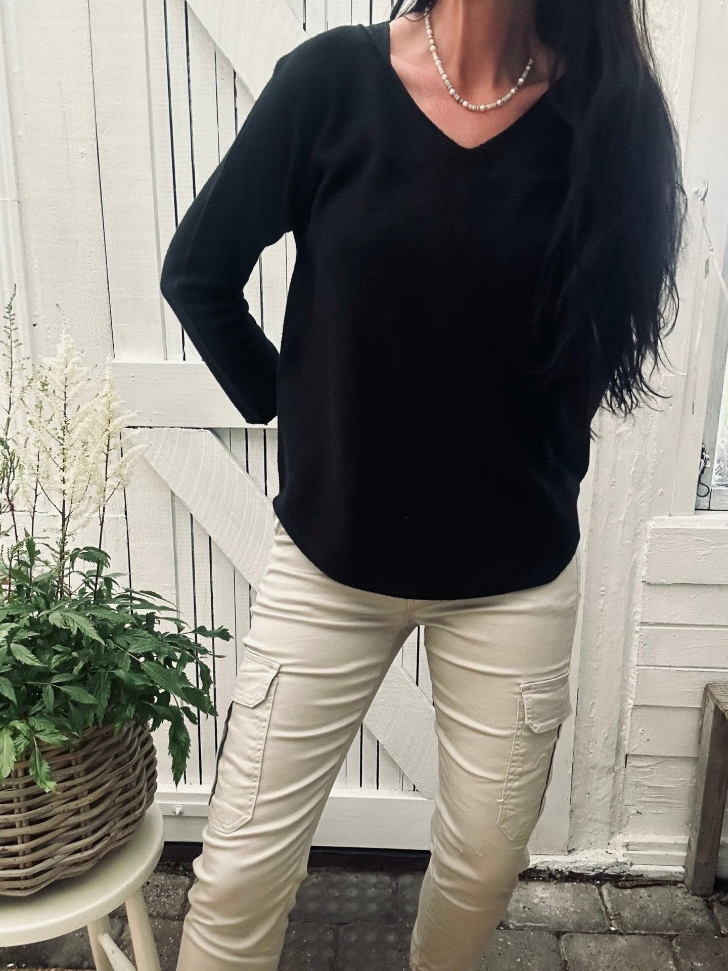 Bukser Cargo beige - VIAMAJA.DK