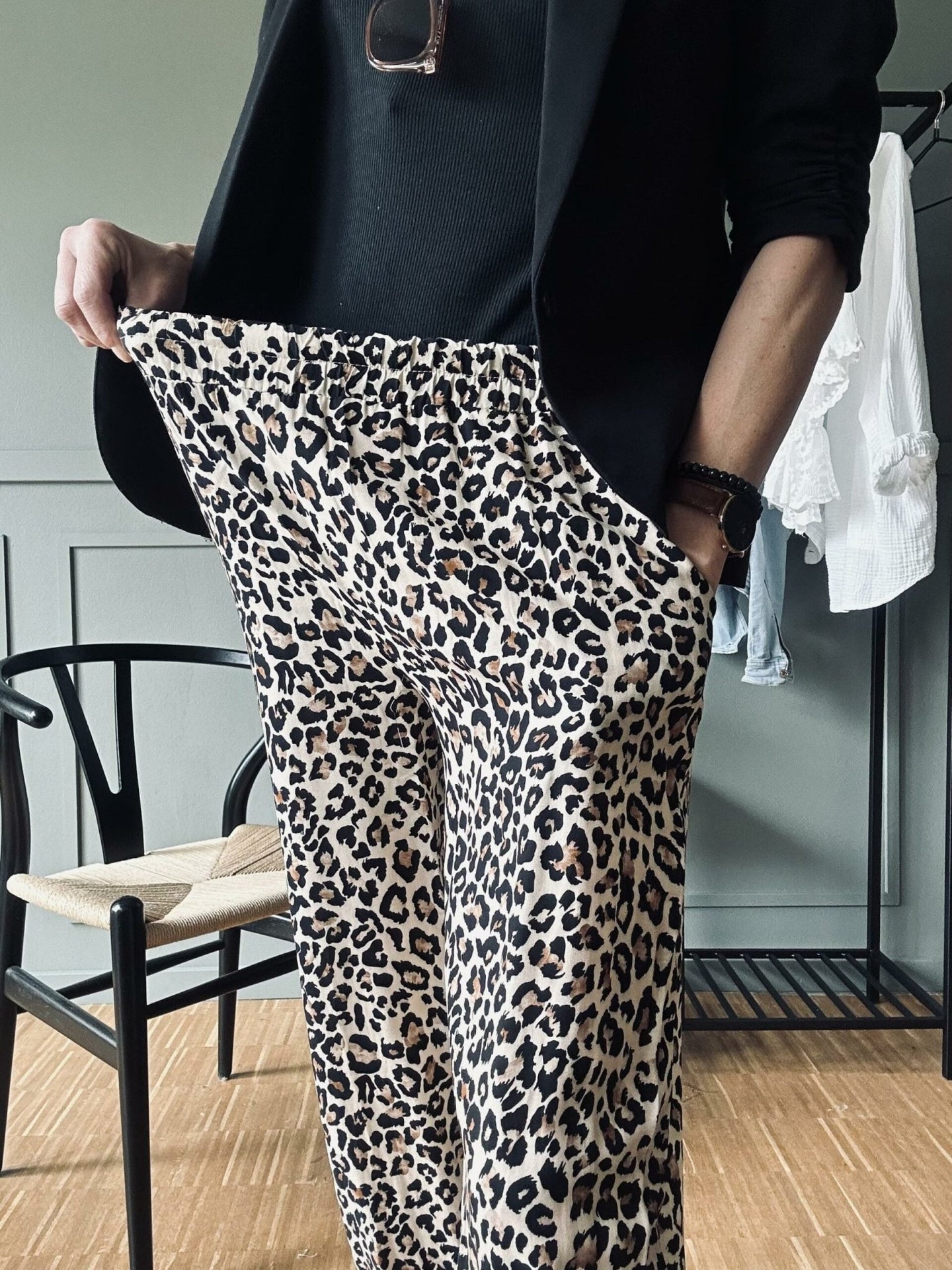 Bukser Leopard Loose fit - VIAMAJA.DK