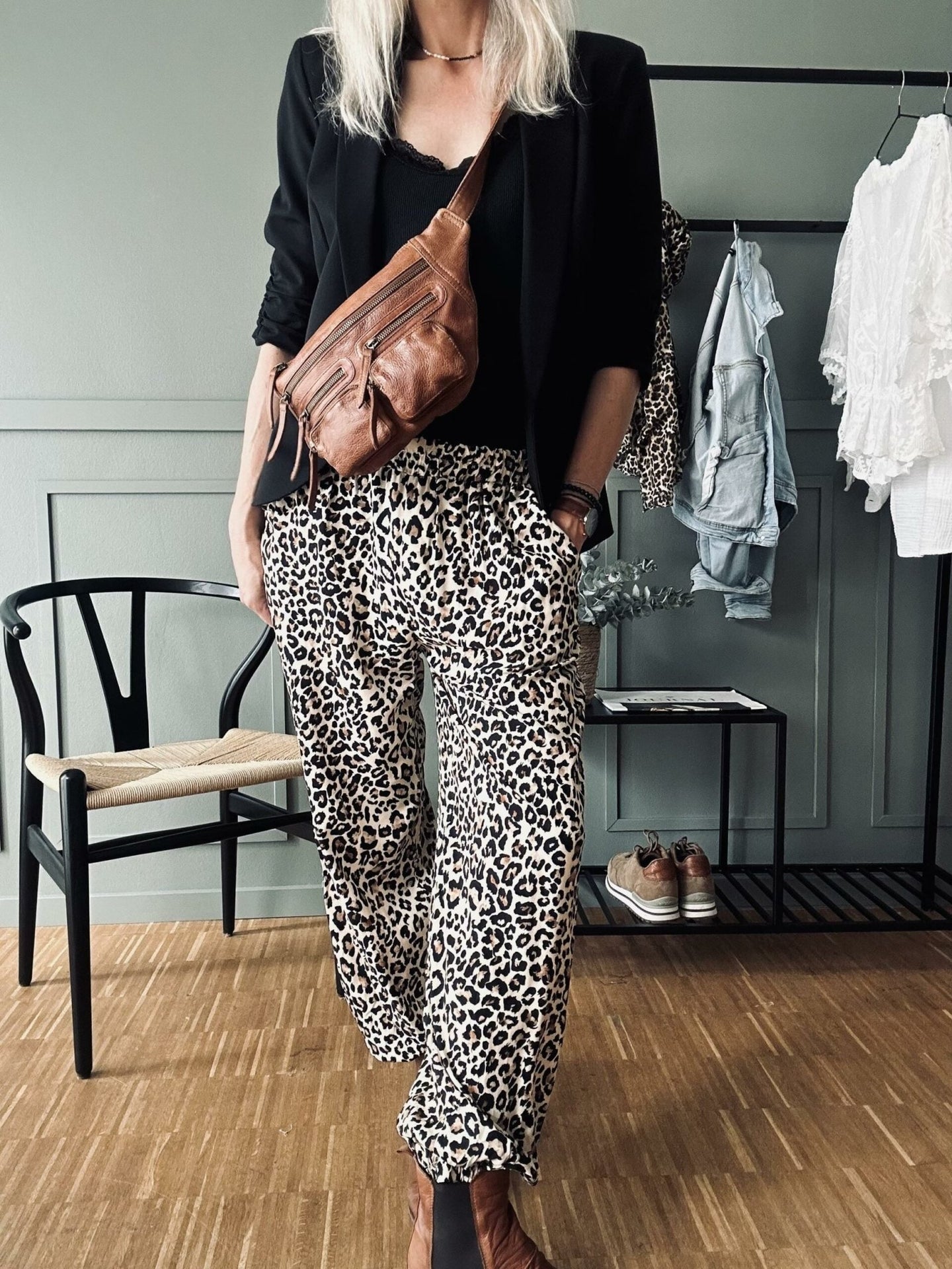 Bukser Leopard Loose fit - VIAMAJA.DK