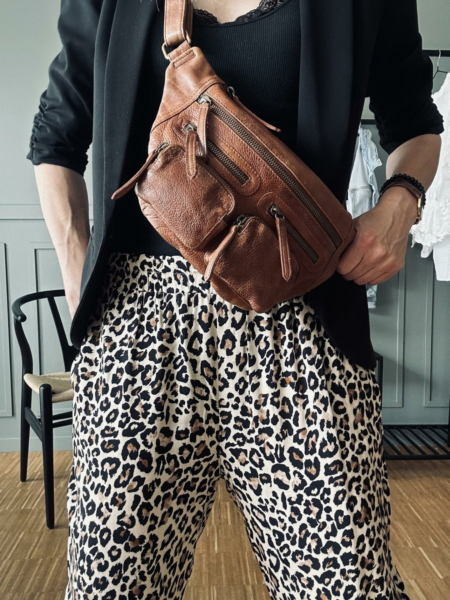 Bukser Leopard Loose fit - VIAMAJA.DK