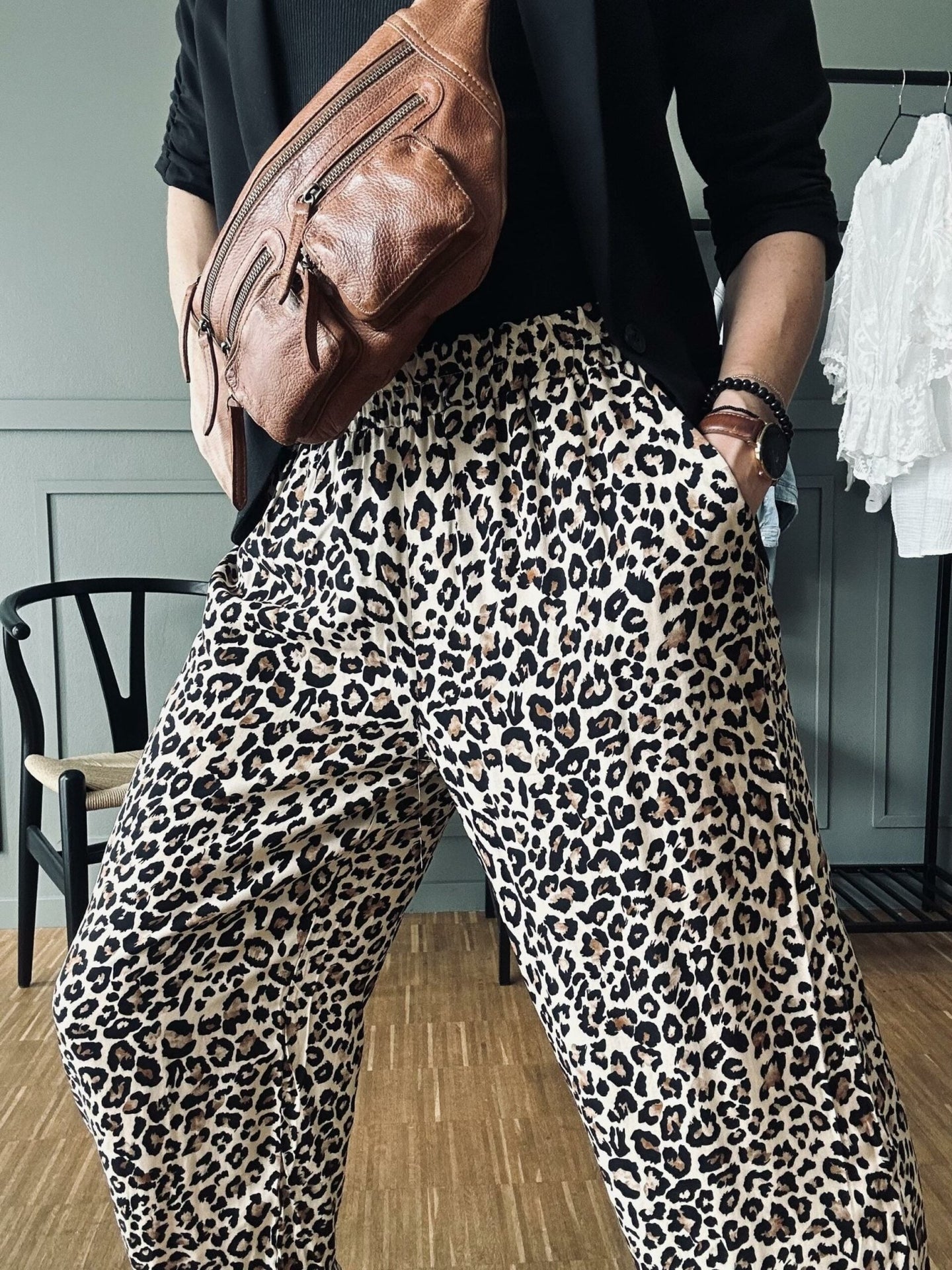Bukser Leopard Loose fit - VIAMAJA.DK