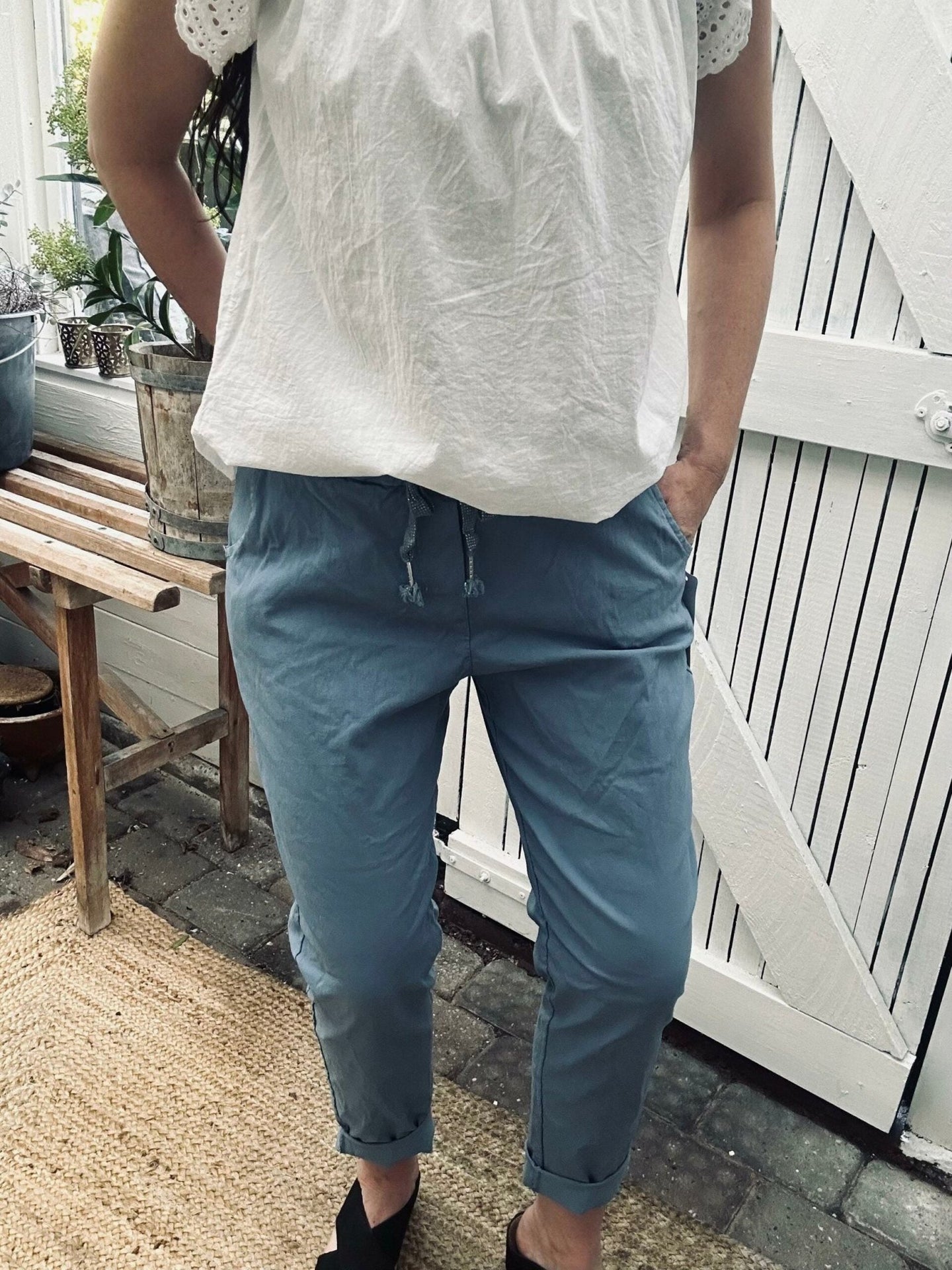 Bukser m. stretch - Blue plus onesize 40 - 48 - VIAMAJA.DK