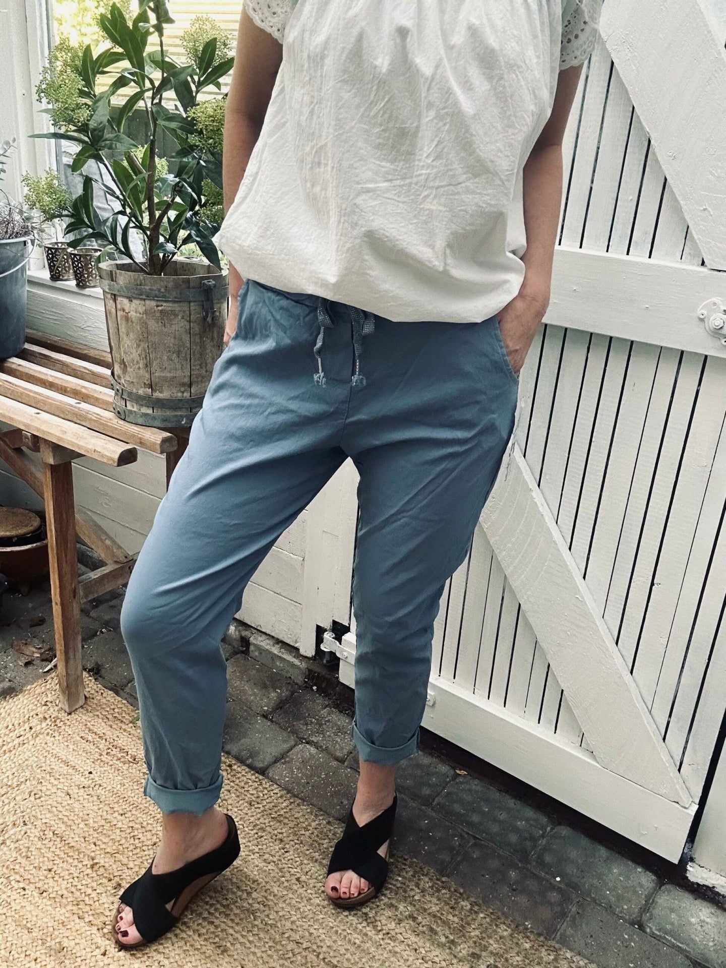 Bukser m. stretch - Blue plus onesize 40 - 48 - VIAMAJA.DK