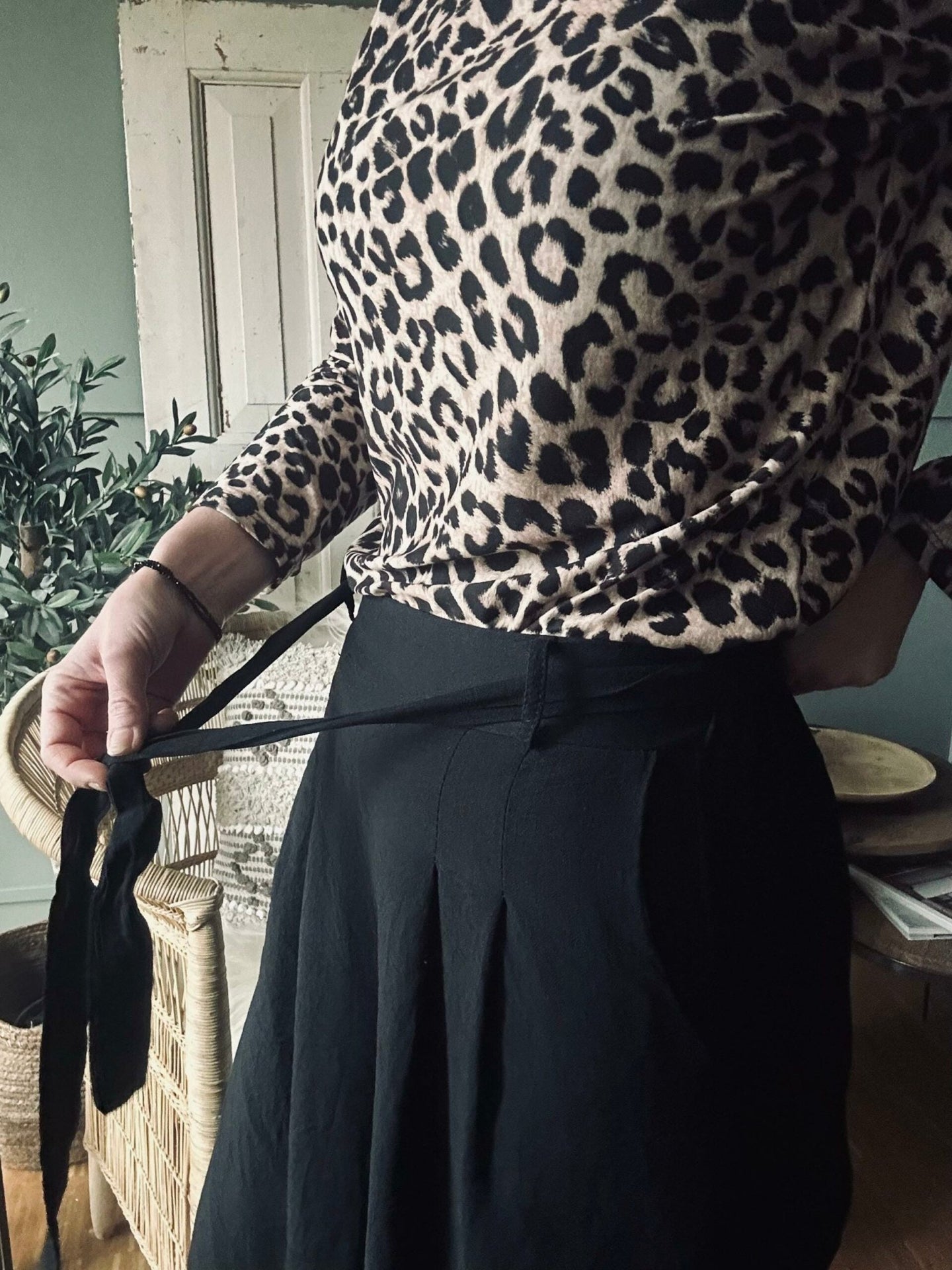 Bukser med høj talje - Sort - VIAMAJA.DK