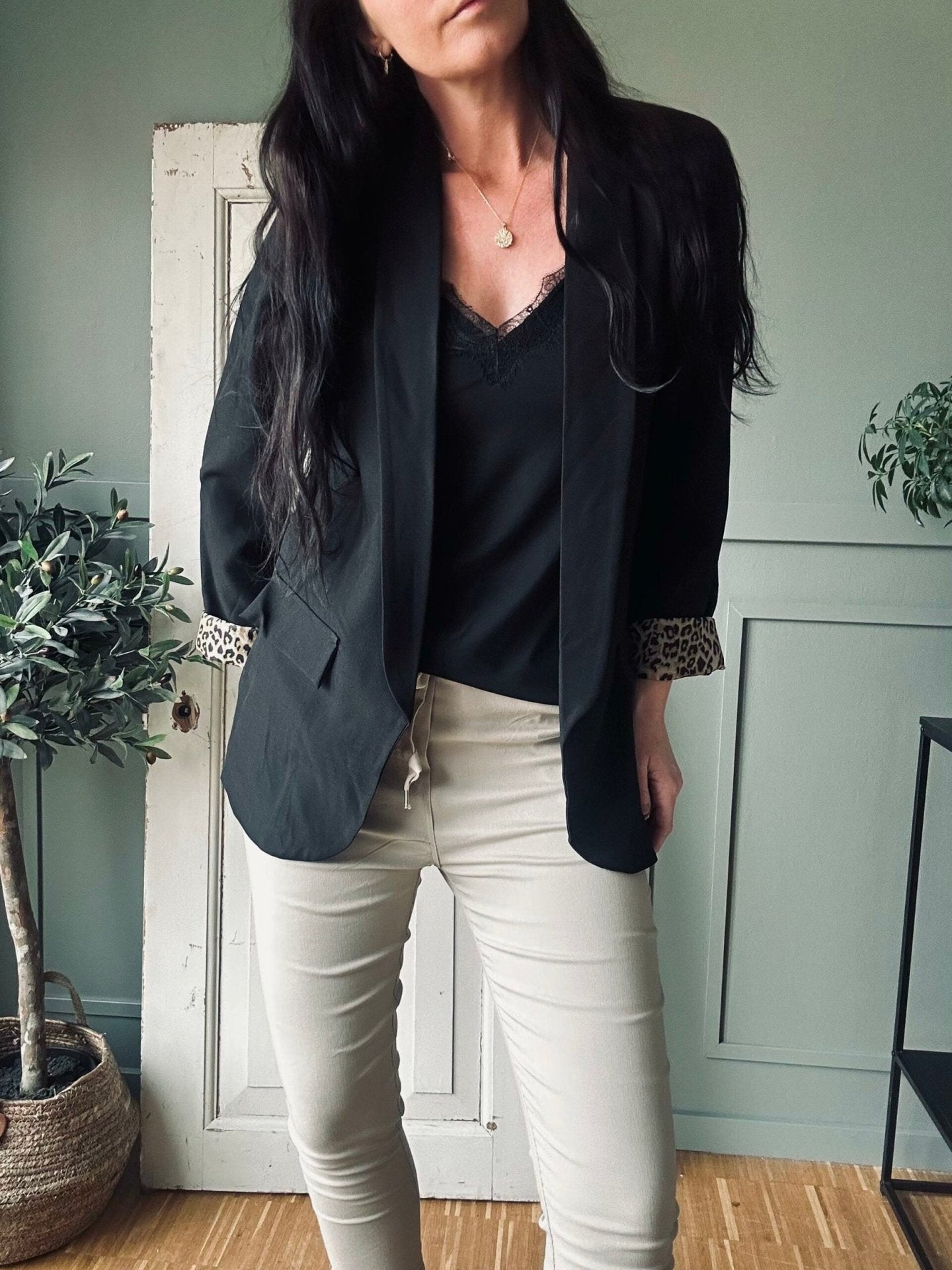 Bukser med stretch – Beige - VIAMAJA.DK