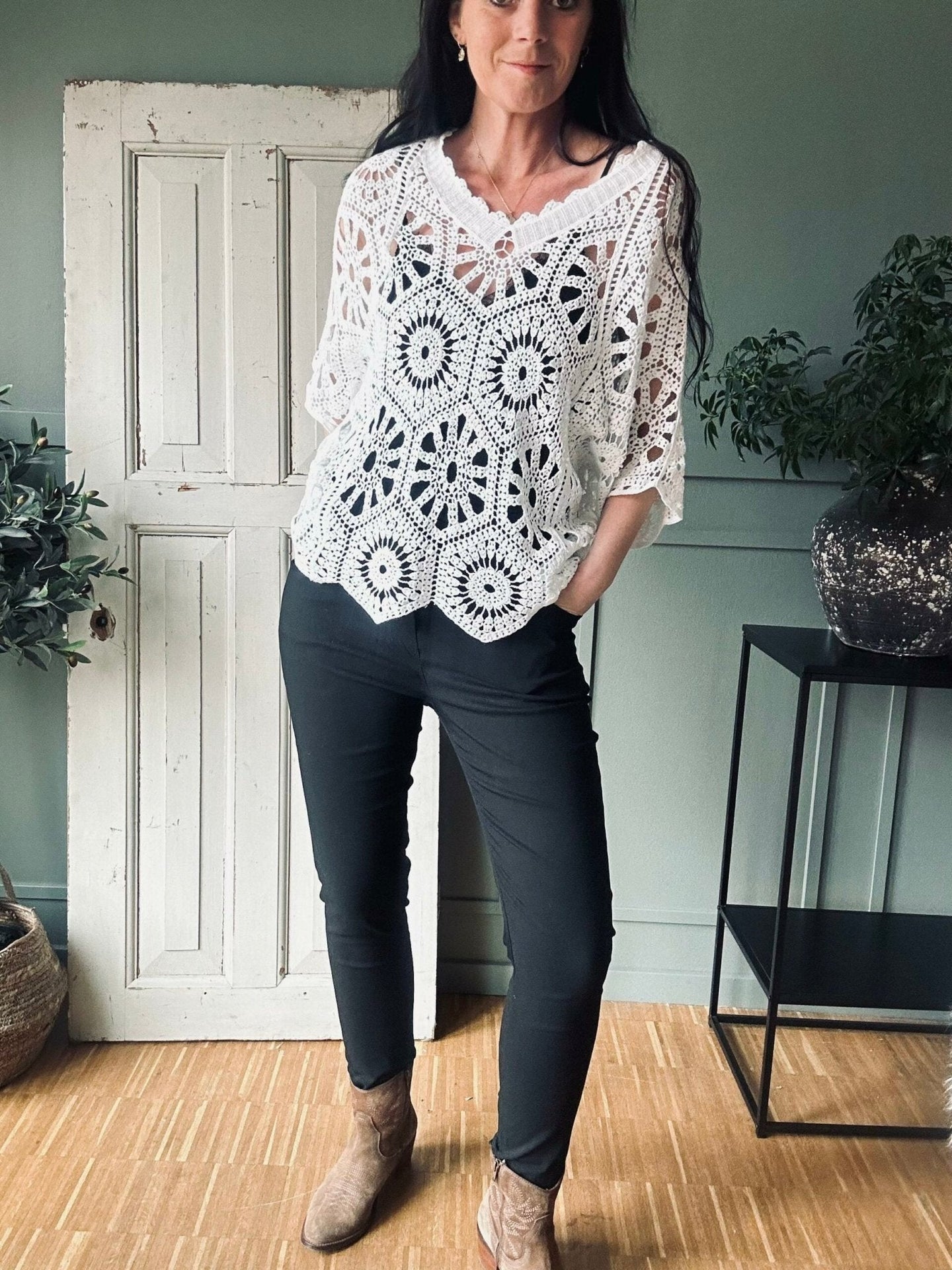 Bukser med stretch – Black - VIAMAJA.DK