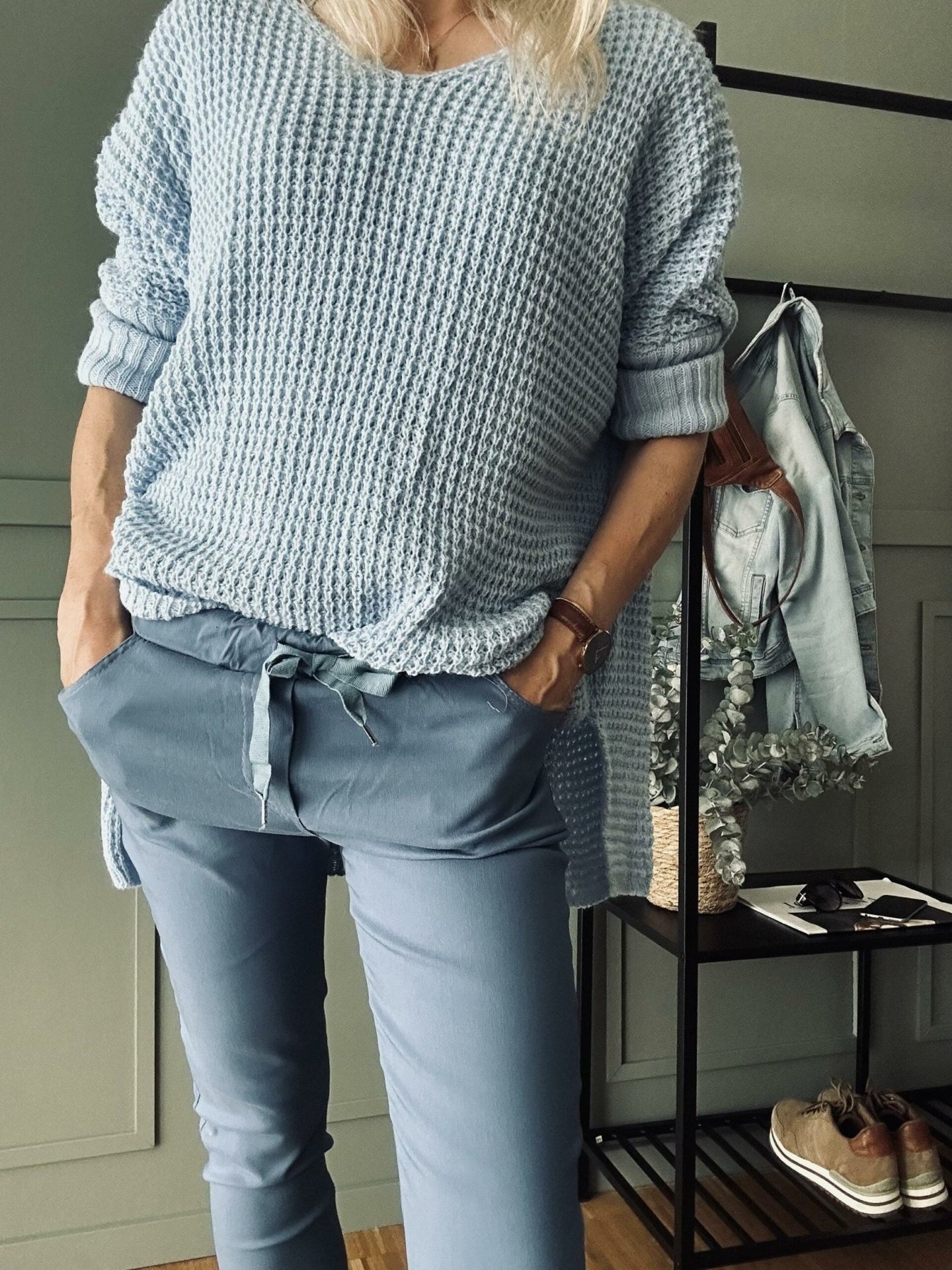 Bukser med stretch – Blue - VIAMAJA.DK