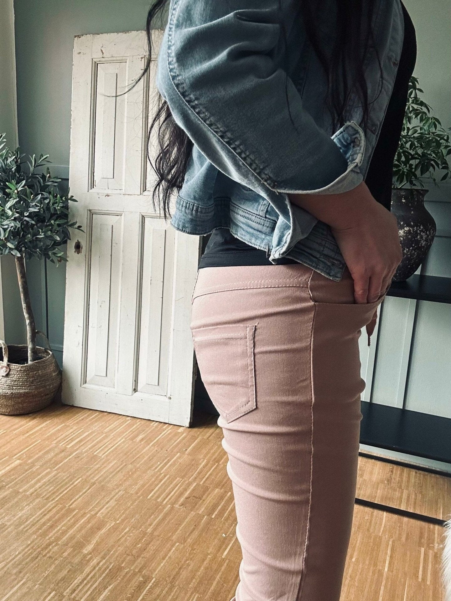 Bukser med stretch – Old Rose - VIAMAJA.DK