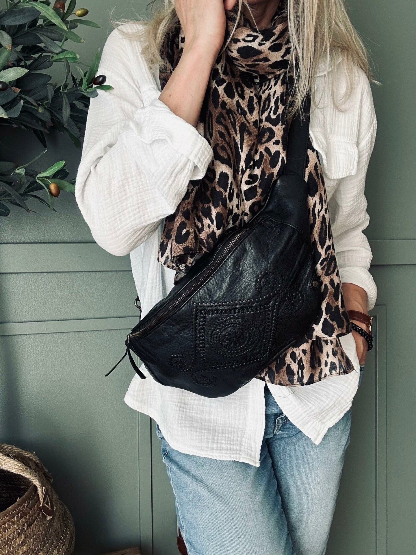 Bumbag Boheme Black – Handmade - VIAMAJA.DK