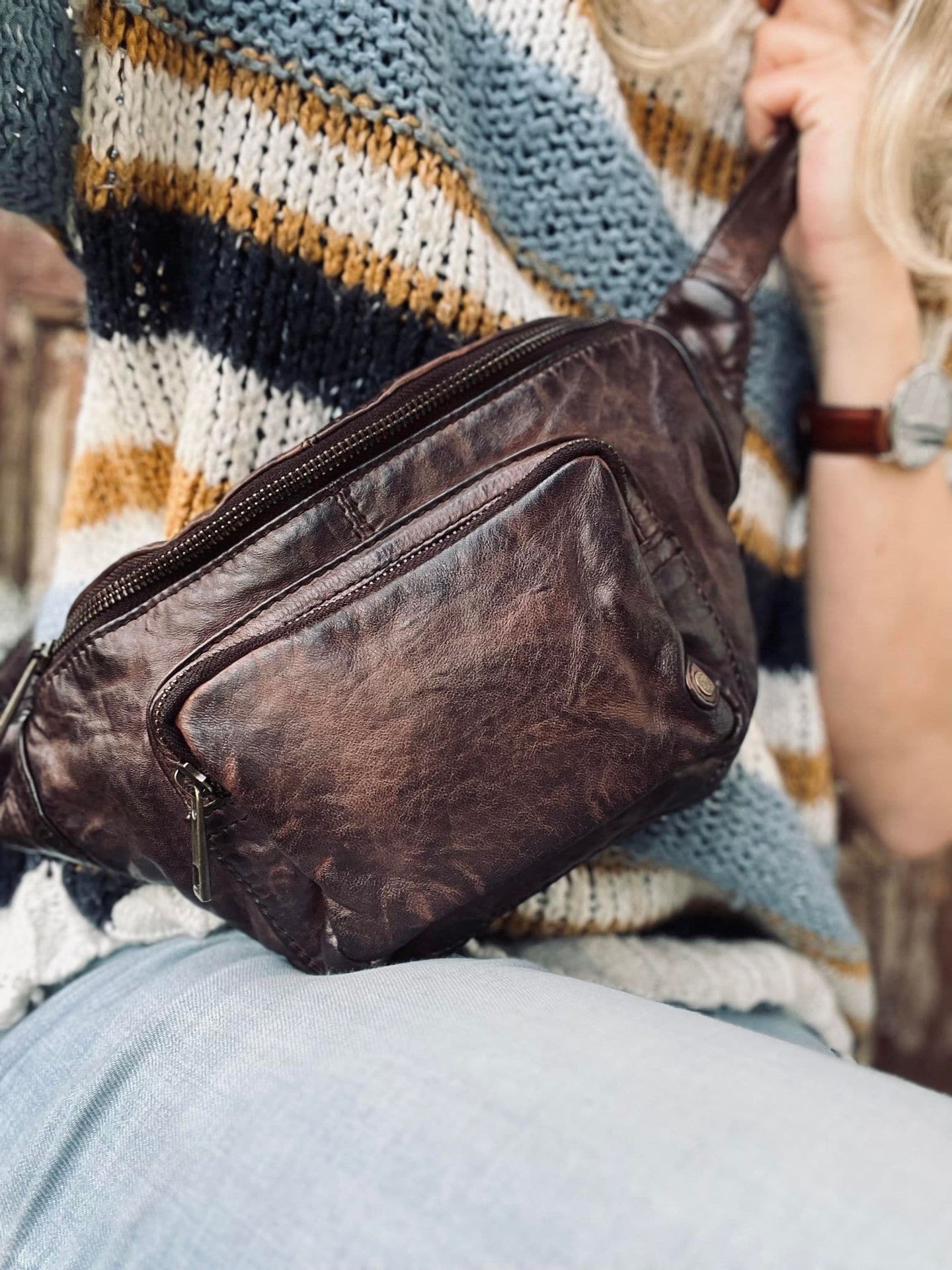 Bumbag CLASSY - Winter brown - VIAMAJA.DK