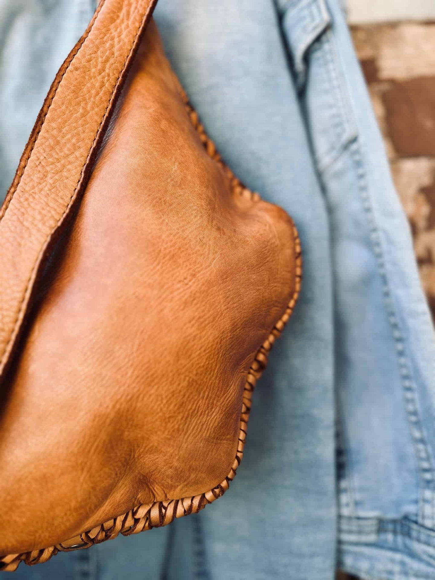 Bumbag Deluxe - Cognac flet - VIAMAJA.DK