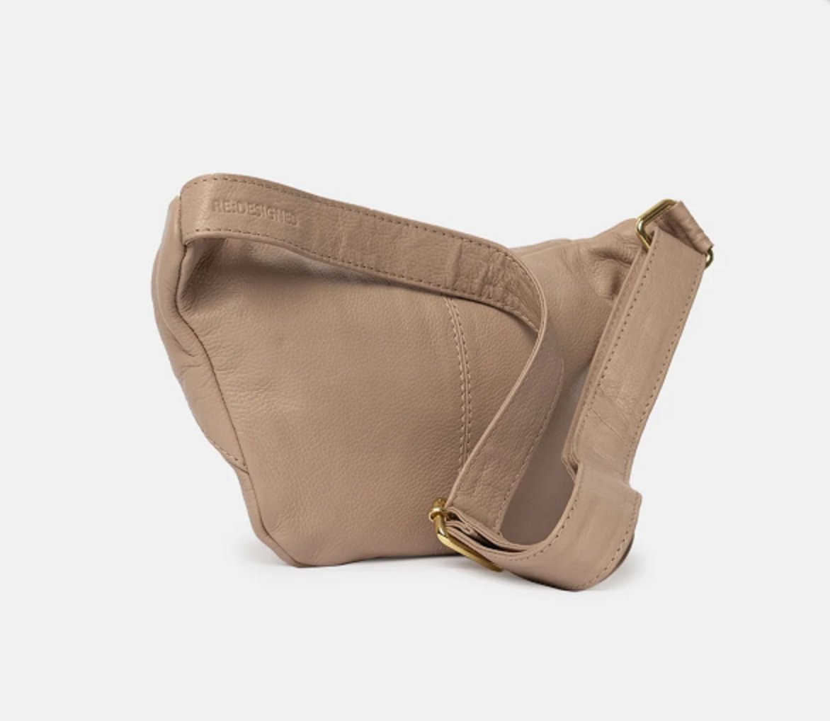 Bumbag i smørblødt læder – Sand - VIAMAJA.DK