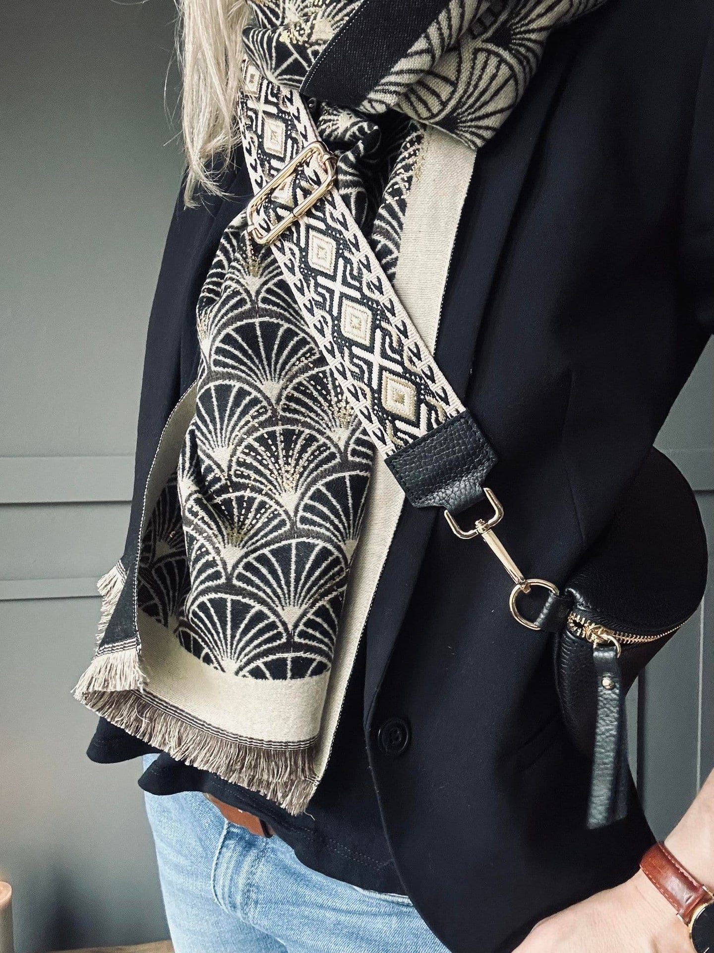 Bumbag med luxrem - Black - VIAMAJA.DK